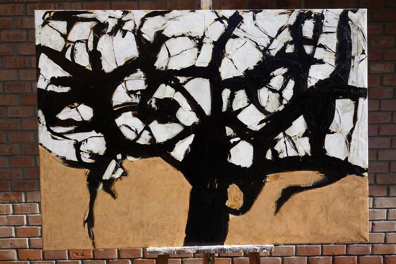 Original Tree Painting by Francesco  D'Adamo