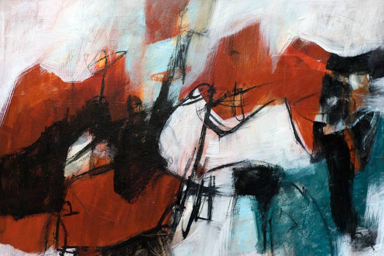 Original Abstract Expressionism Abstract Painting by Francesco  D'Adamo