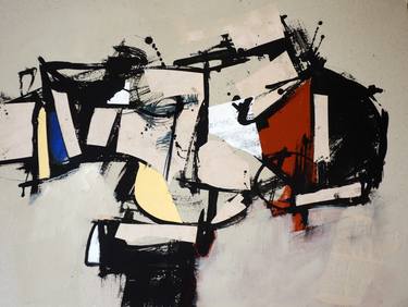 Original Abstract Expressionism Abstract Collage by Francesco D'Adamo