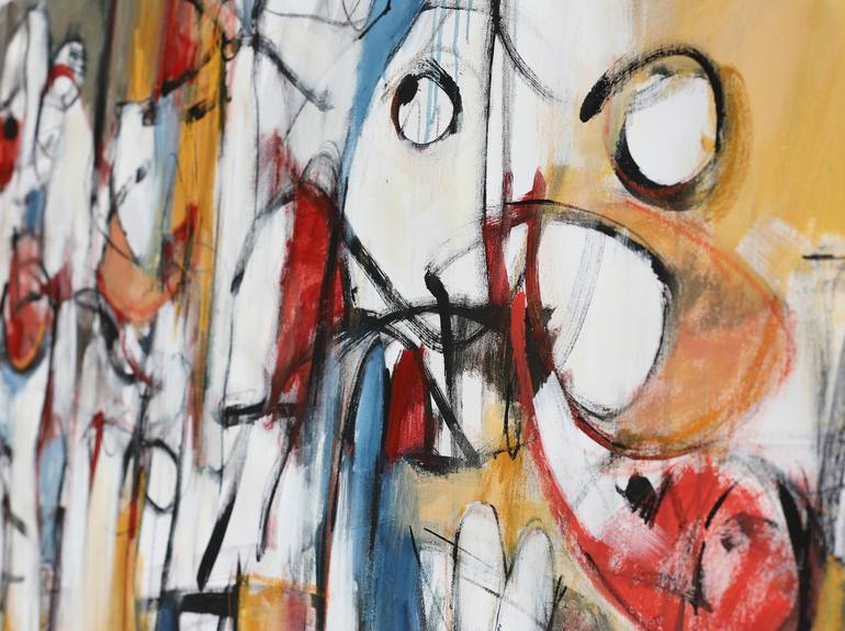 Original Abstract People Painting by Francesco  D'Adamo