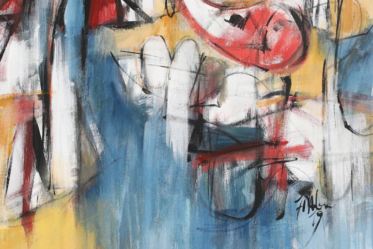 Original Abstract People Painting by Francesco  D'Adamo