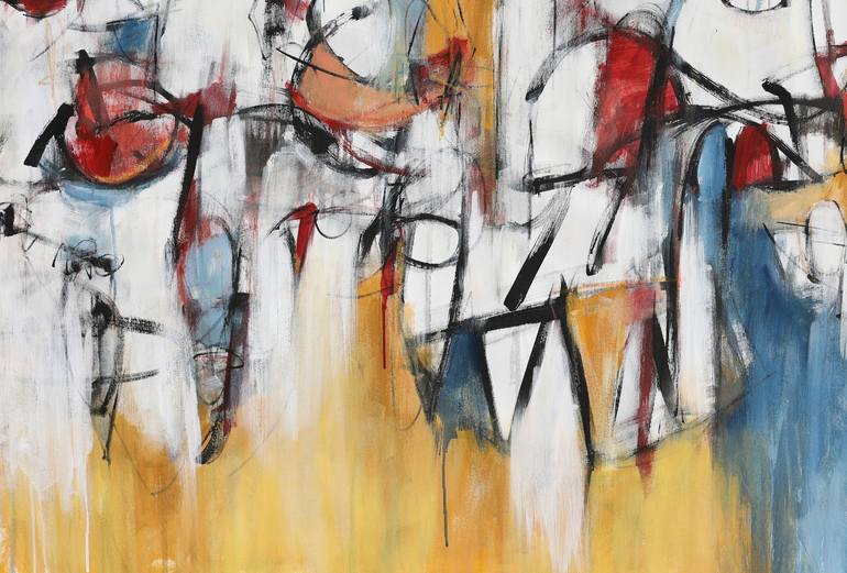 Original Abstract People Painting by Francesco  D'Adamo