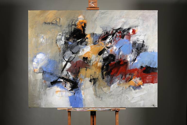 Original Abstract Expressionism Abstract Painting by Francesco  D'Adamo