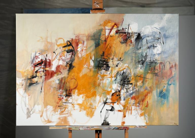 Original Abstract Expressionism Abstract Painting by Francesco  D'Adamo