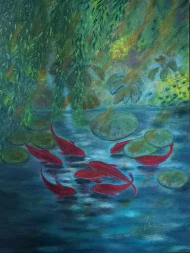 Print of Fine Art Fish Paintings by Min Simpson