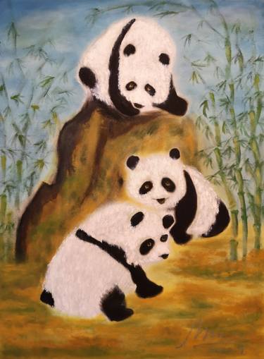 Print of Fine Art Animal Paintings by Min Simpson