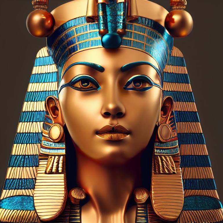 Egyptian Goddess Sculpture by Nassim Sarkar | Saatchi Art
