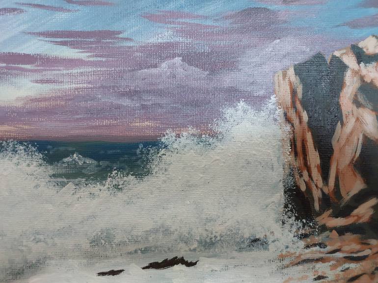 Original Fine Art Seascape Painting by Daria Stepanova