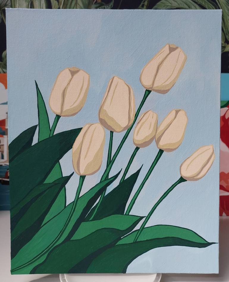 Original Pop Art Botanic Painting by Daria Stepanova
