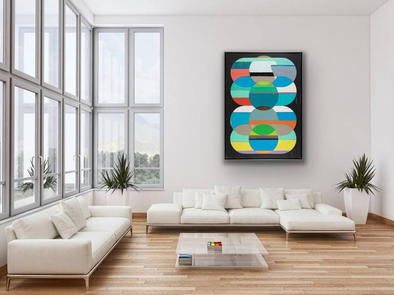 Original Abstract Painting by Rey Alfonso