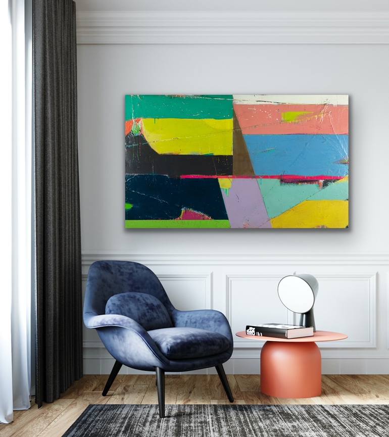 Original Abstract Painting by Rey Alfonso