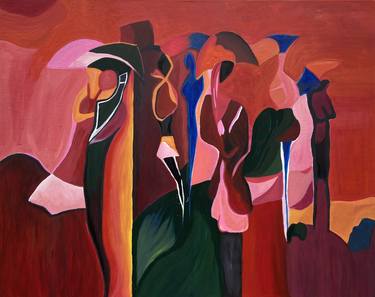 Original Abstract Expressionism Abstract Paintings by Viktorija Zavjalova
