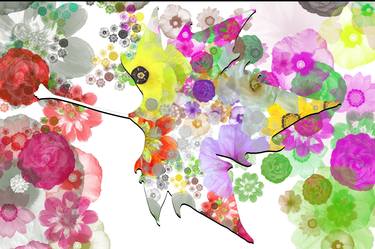 Original Abstract Floral Digital by Sergio Cerezer