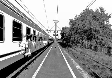 Print of Train Digital by Sergio Cerezer