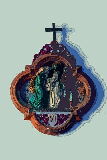 Print of Art Deco Religious Digital by Sergio Cerezer