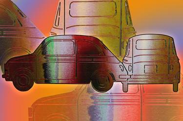 Original Abstract Expressionism Car Digital by Sergio Cerezer
