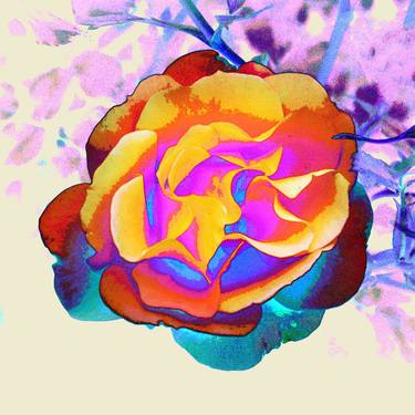 Print of Abstract Expressionism Floral Digital by Sergio Cerezer
