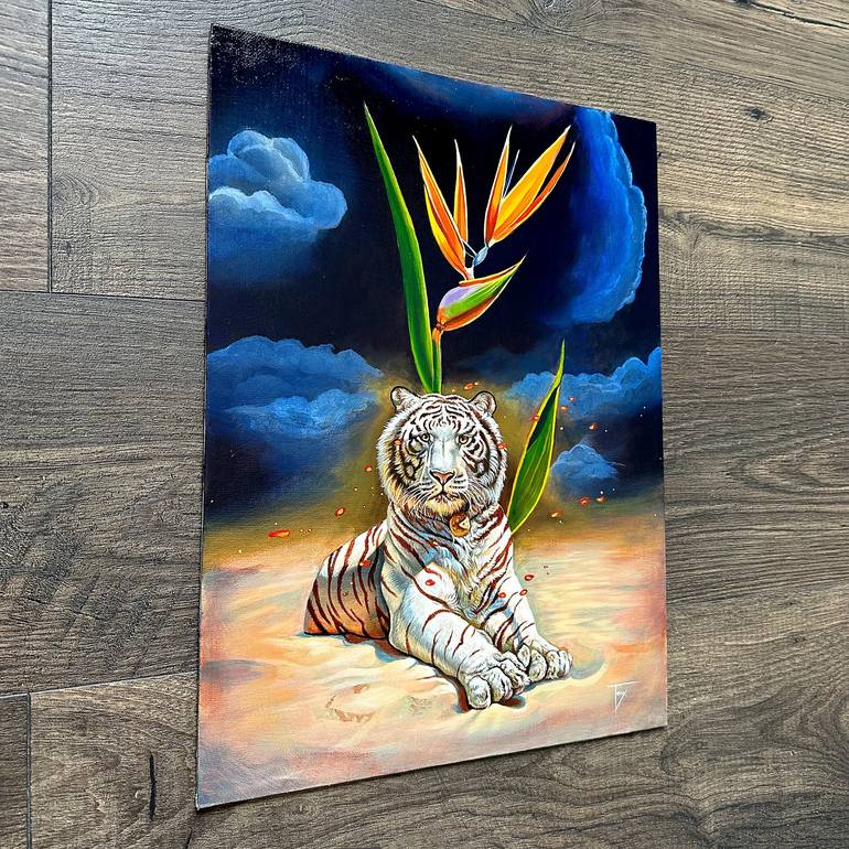 Original Surrealism Animal Painting by Tassy S