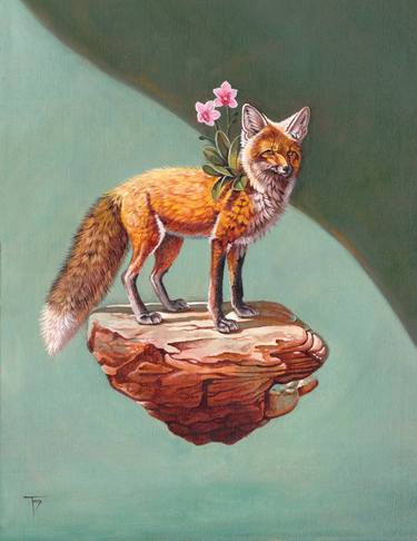 Original Conceptual Animal Painting by Tassy S
