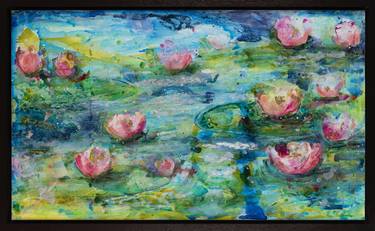Original Abstract Expressionism Floral Paintings by Patricia DeLeon