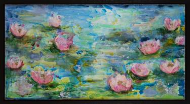Original Abstract Expressionism Floral Paintings by Patricia DeLeon
