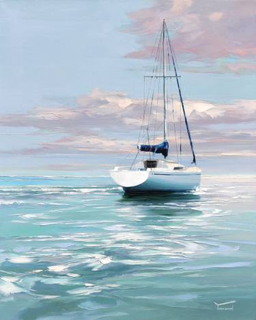Print of Fine Art Sailboat Paintings by Yooshin Kim