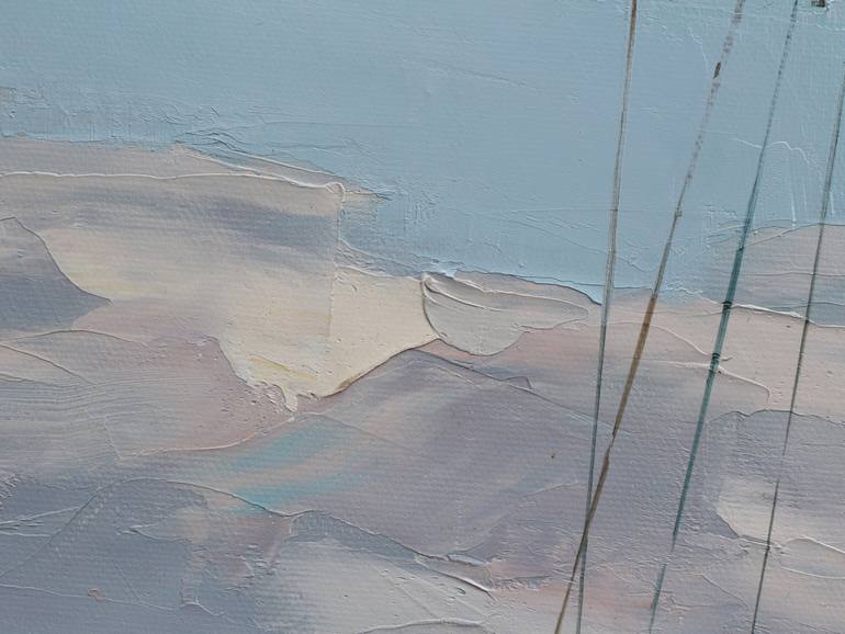 Original Abstract Boat Painting by Yooshin Kim