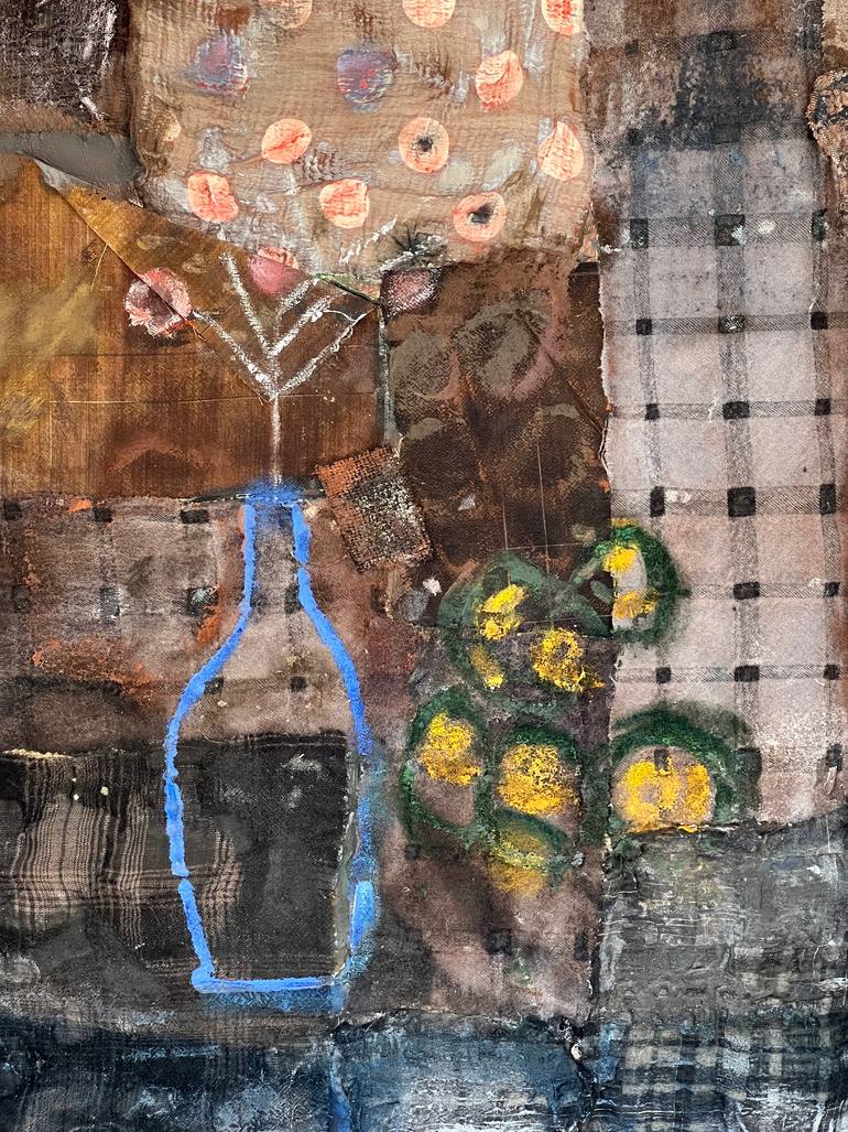 Original Contemporary Abstract Collage by Melih Ozuysal