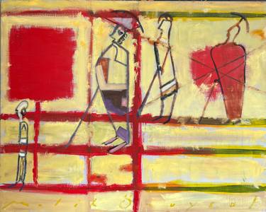 Original Contemporary People Painting by Melih Ozuysal