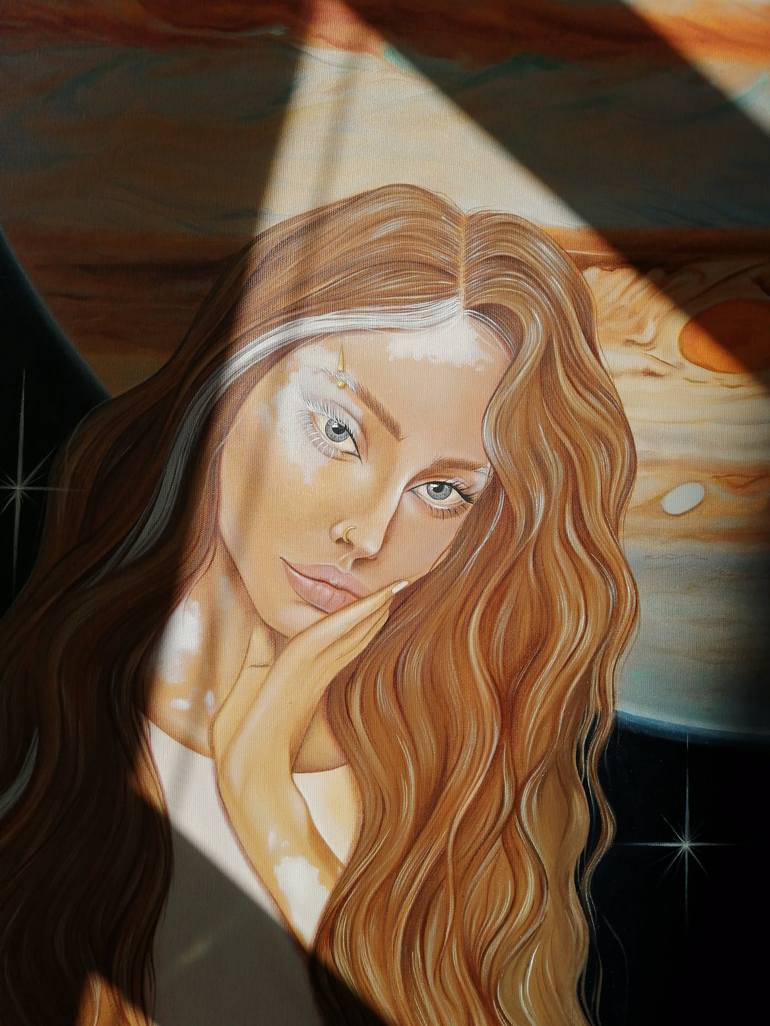 Original Contemporary Portrait Painting by Katsiaryna Budzko