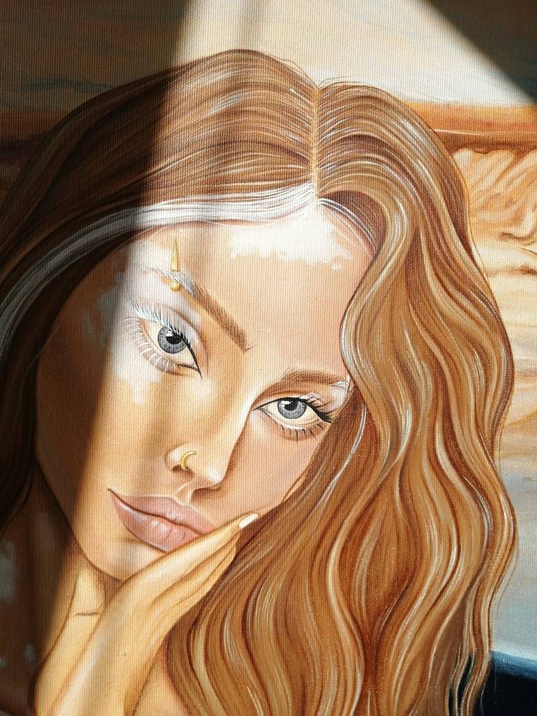 Original Contemporary Portrait Painting by Katsiaryna Budzko