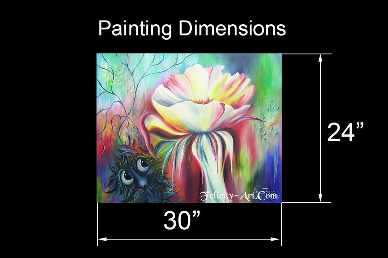 Original Abstract Fantasy Painting by Anastasia Tversky