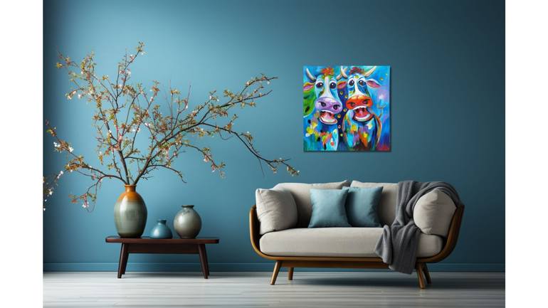 Original Abstract Animal Painting by Anastasia Tversky