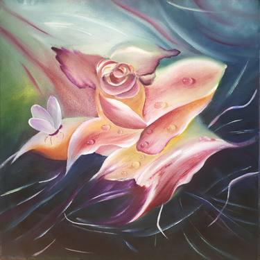 Original Surrealism Floral Paintings by Anastasia Tversky