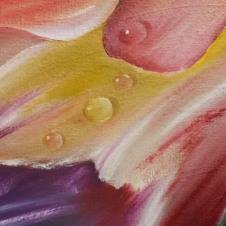 Original Surrealism Floral Painting by Anastasia Tversky