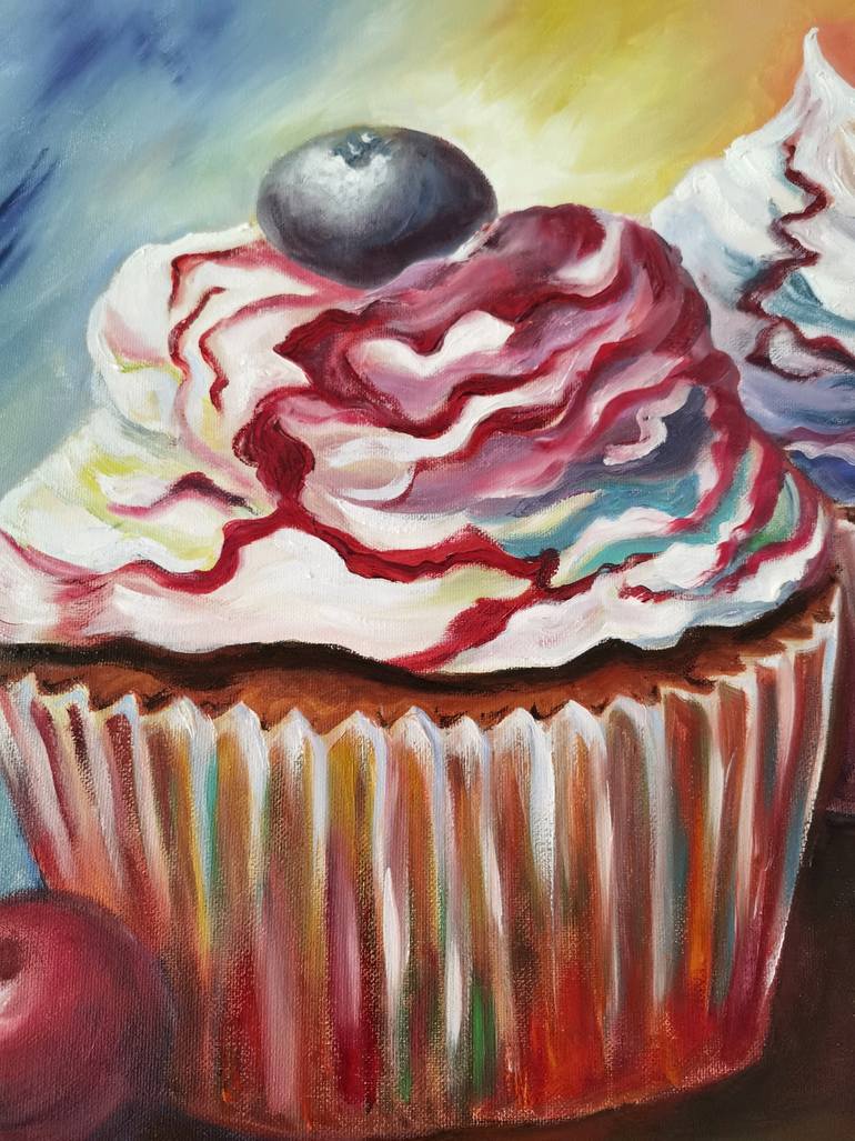 Original Abstract Food & Drink Painting by Anastasia Tversky