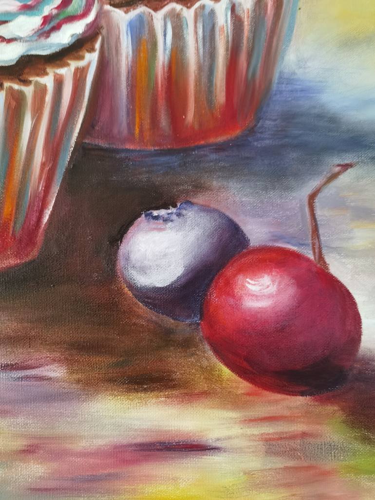 Original Abstract Food & Drink Painting by Anastasia Tversky