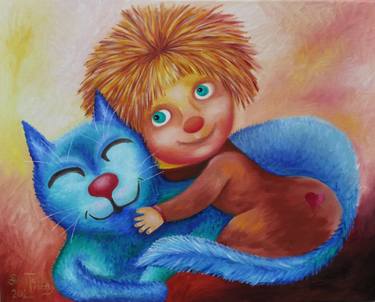 Original Illustration Animal Painting by Anastasia Tversky