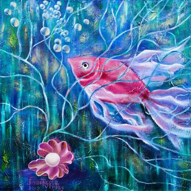 Print of Abstract Fish Paintings by Anastasia Tversky