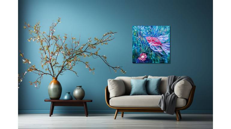 Original Abstract Animal Painting by Anastasia Tversky