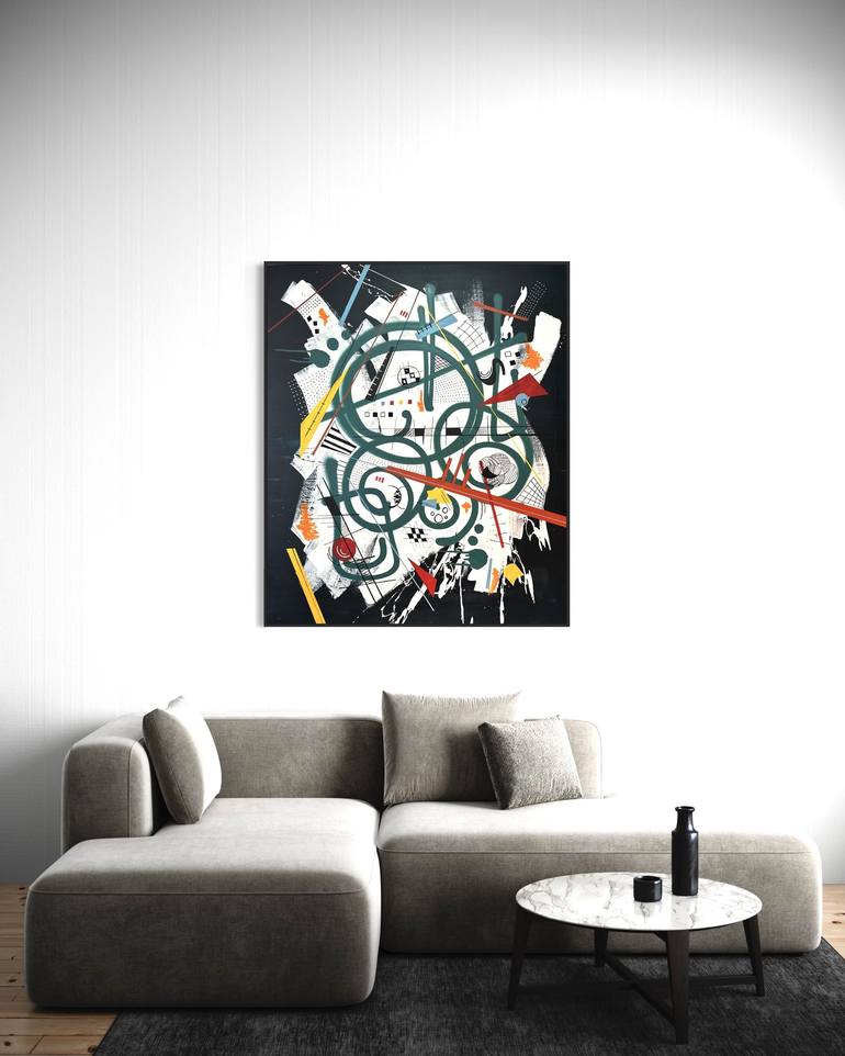 Original Abstract Expressionism Abstract Painting by Andre Prado