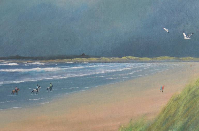Original Realism Beach Painting by Eoghan OSuilleabhain