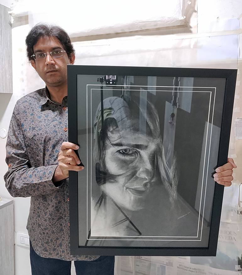 Original Portrait Drawing by Gautam Bansal