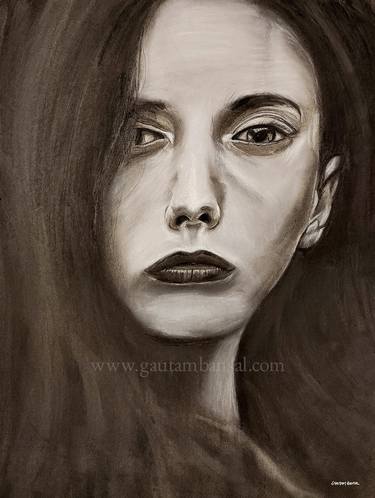 Original Portraiture Portrait Drawings by Gautam Bansal