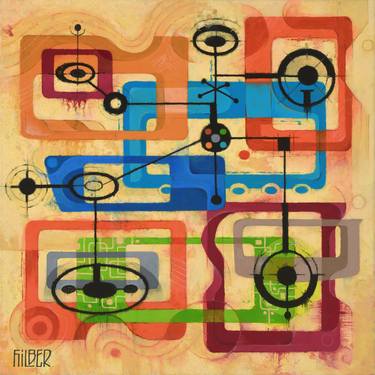 Original Contemporary Abstract Painting by Hilber Nelson