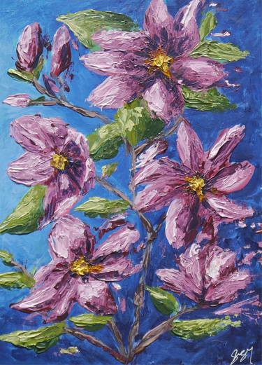 Original Fine Art Floral Paintings by Suzanne Buckley