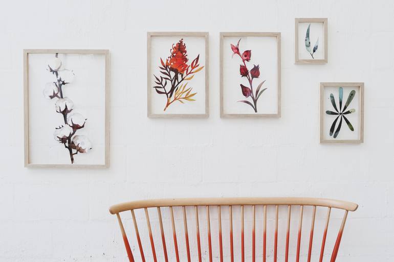 Original Figurative Botanic Painting by Charlie Green Studio Clémentine