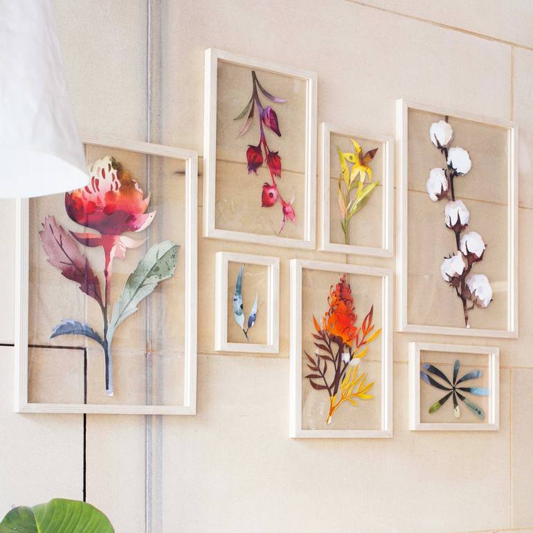 Original Figurative Botanic Painting by Charlie Green Studio Clémentine