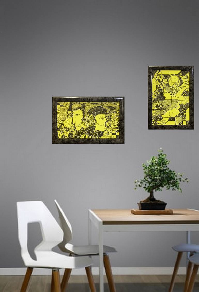 Original Contemporary People Drawing by Tamara Volkova