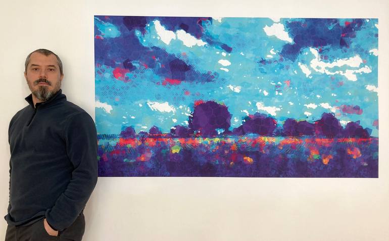 Original Abstract Landscape Digital by Ayhan ÇelİK